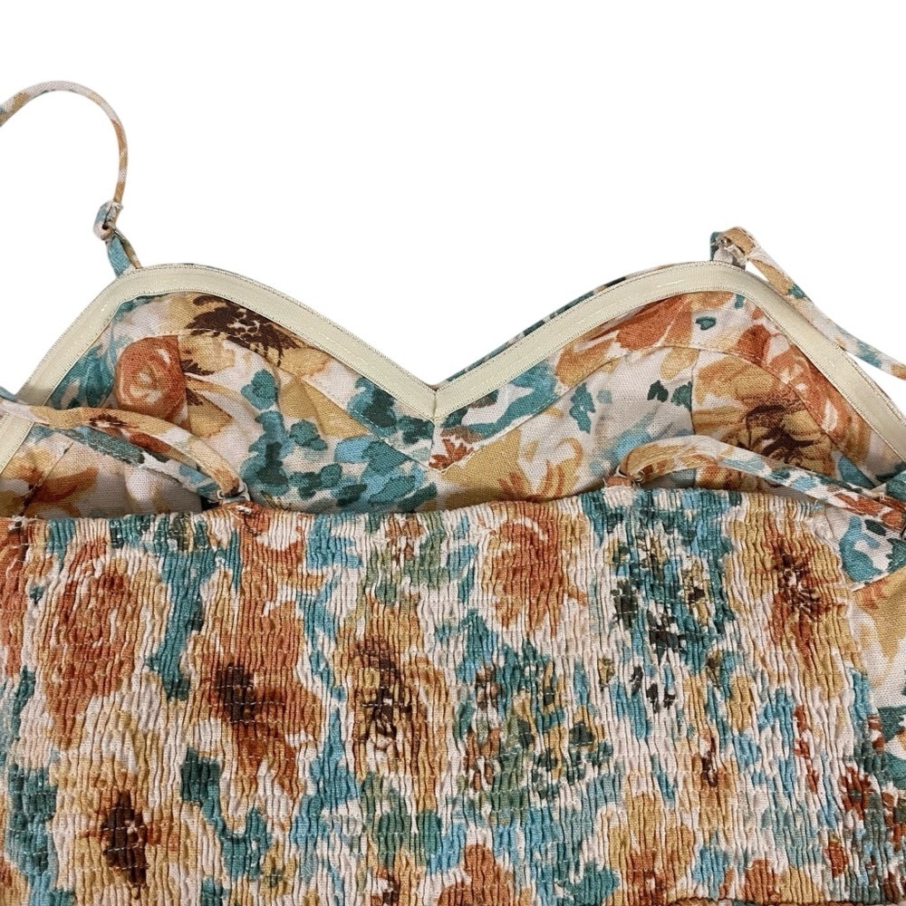 Millibon USA Womens Mini Dress Size Small Spaghetti Strap Floral Cami - Picture 6 of 9